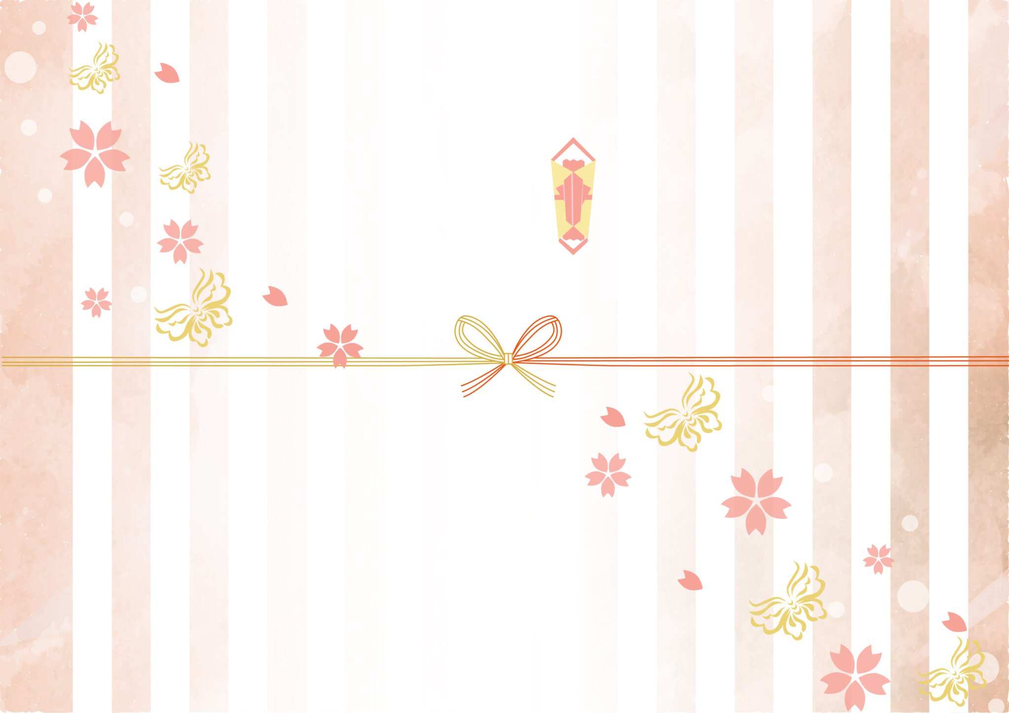 熨斗紙(のし)のテンプレート・かわいい&おしゃれなイラストのデザイン素材をダウンロード|イラストボックス「プレミアム」テンプレート