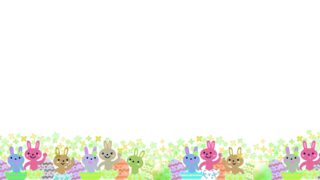 イースター（復活祭）をイメージしたデザイン・花付きフレームで春